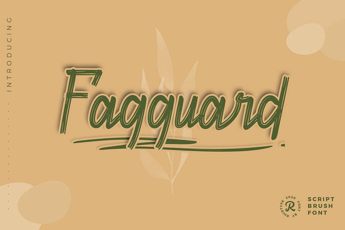 Fagguard Font sample