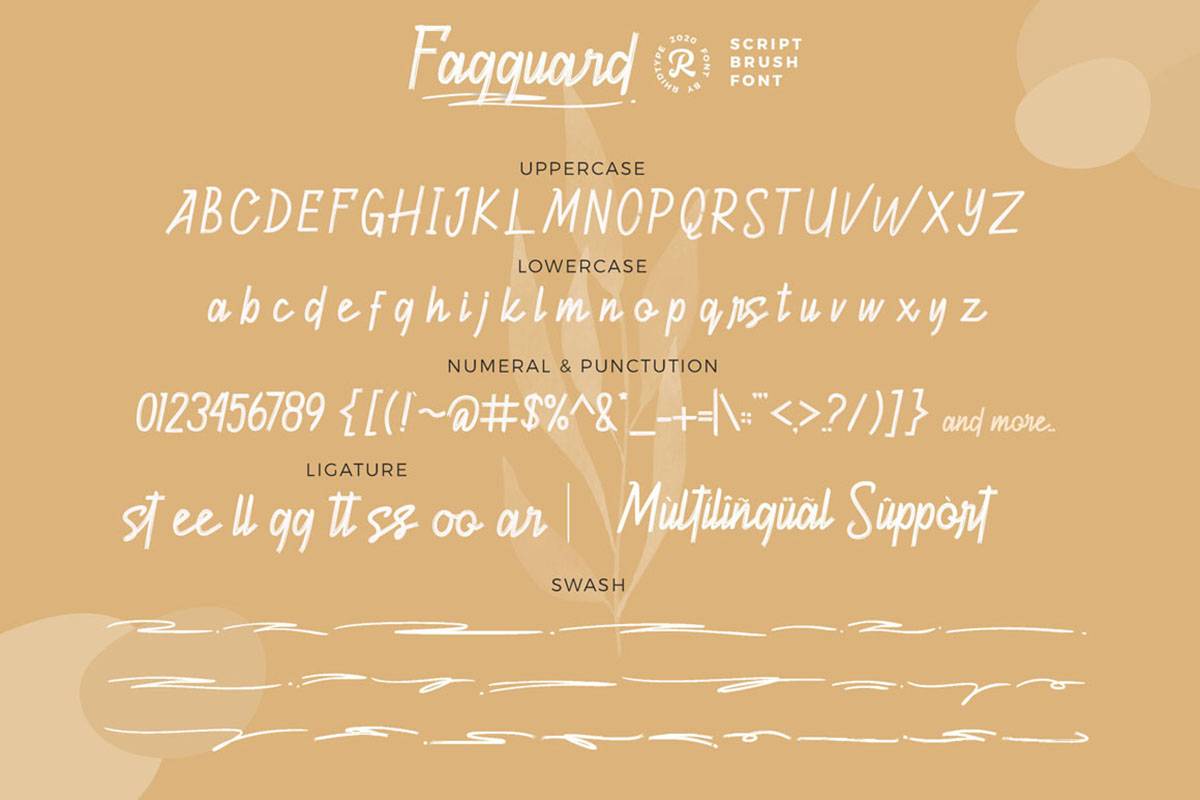 Fagguard Font sample