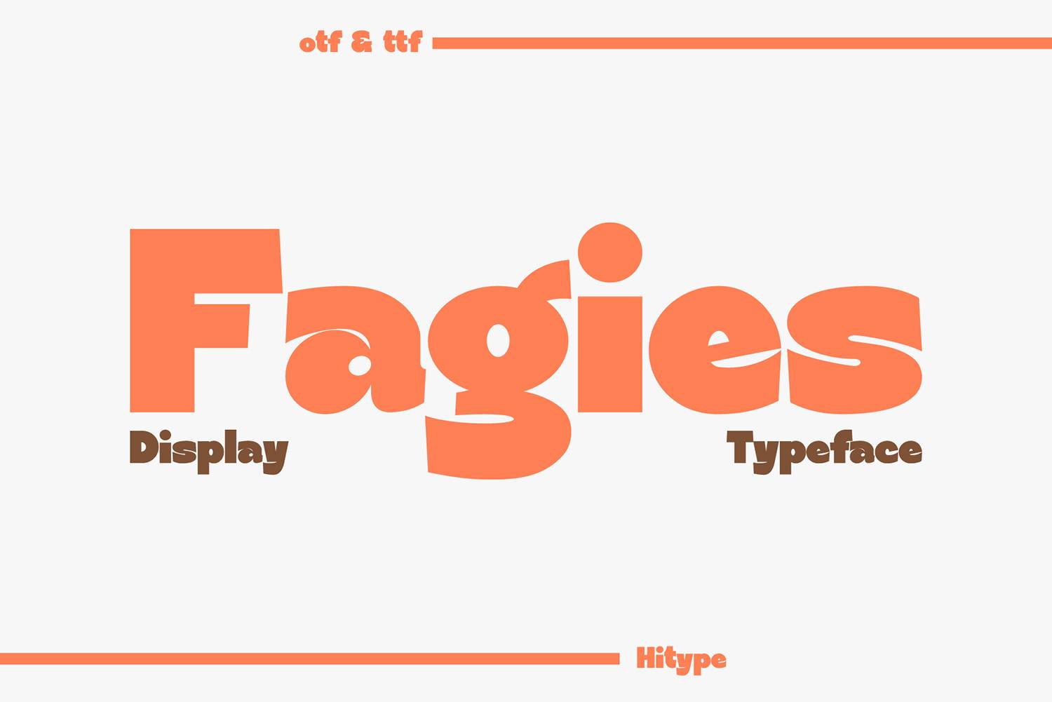 Fagies Font sample