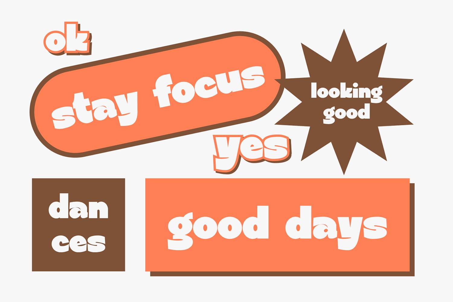 Fagies Font sample