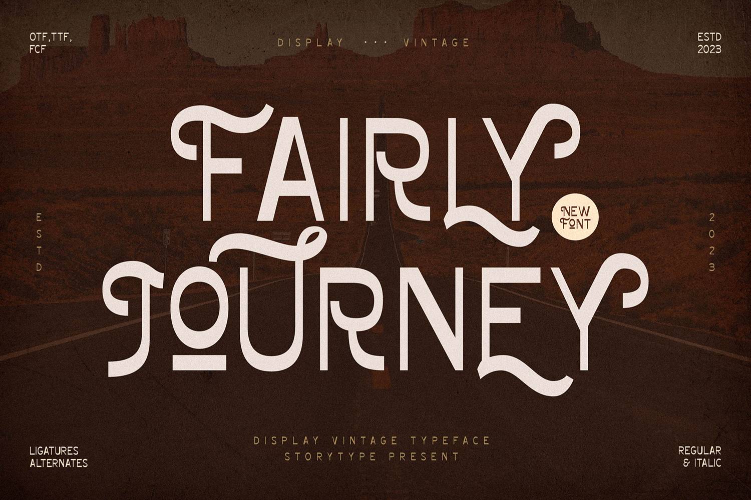 Fairly Journey Font sample