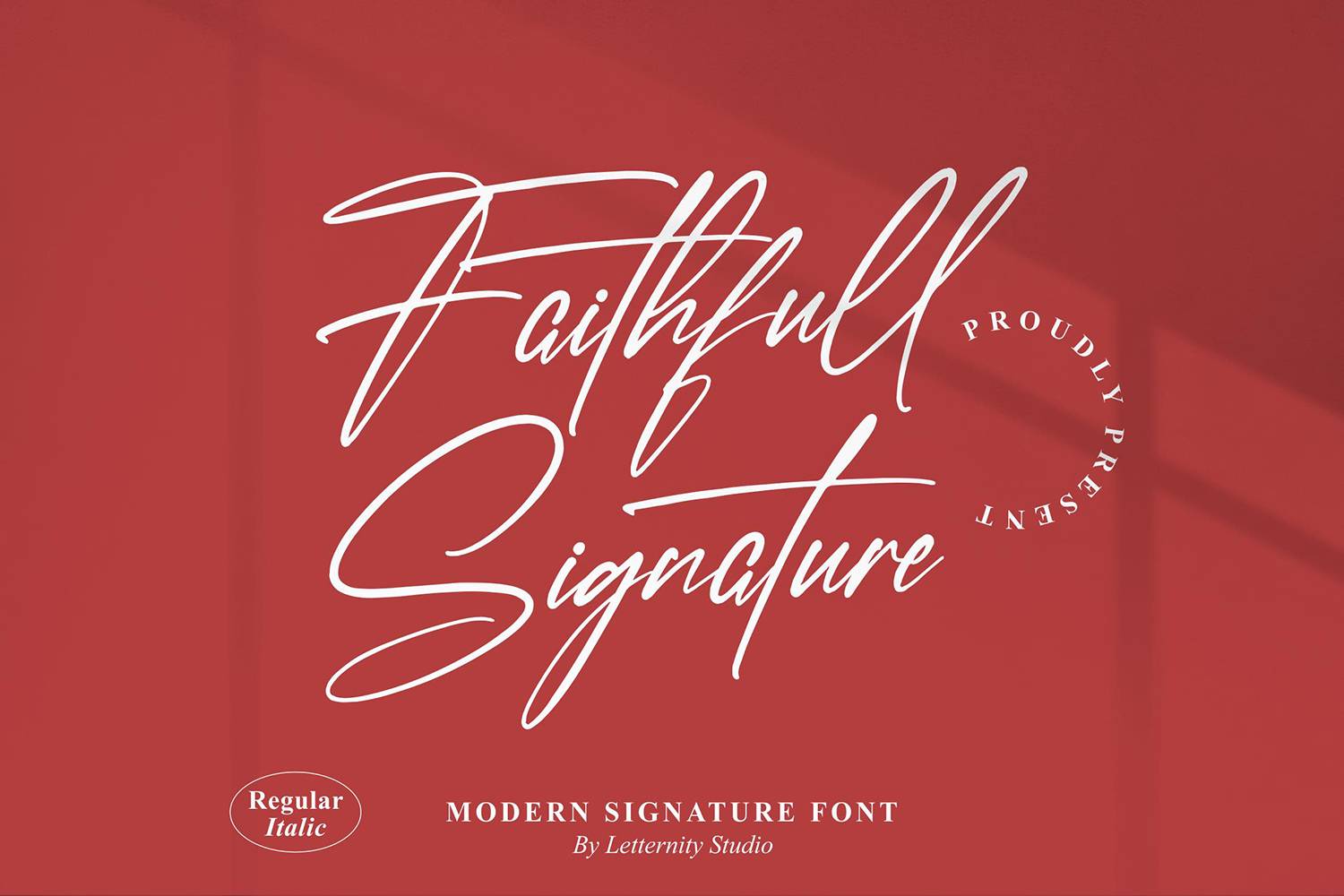 Faithfull Signature Font sample