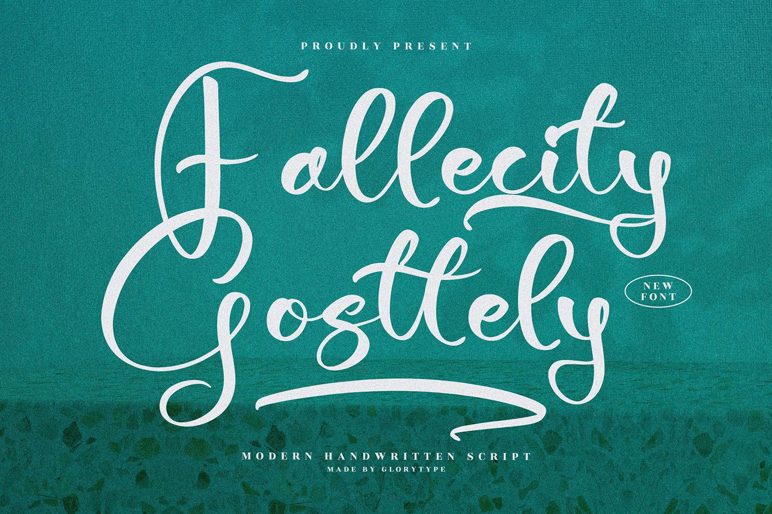 Fallecity Gosttely Font sample