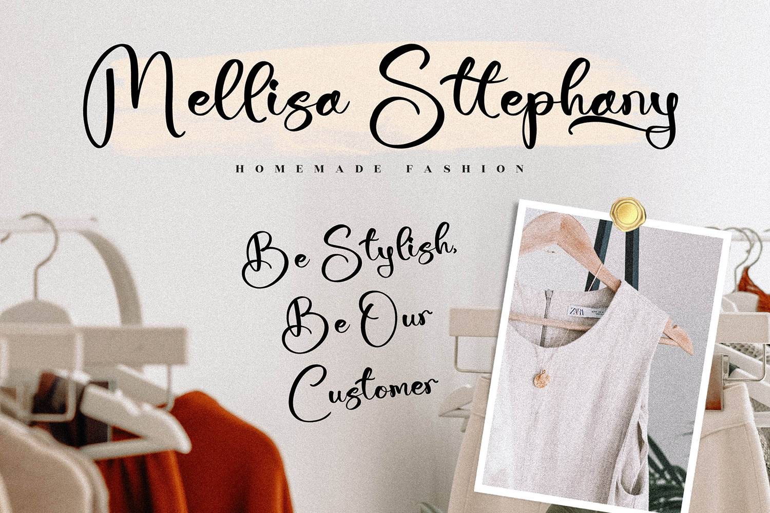 Fallecity Gosttely Font sample