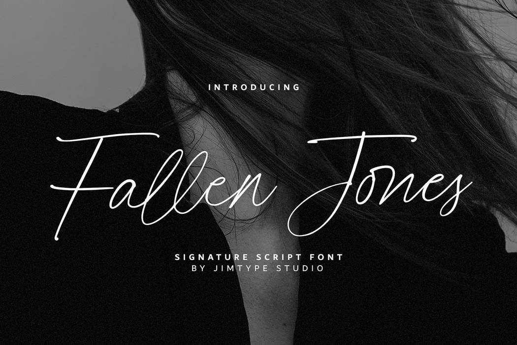 Fallen Jones Font sample
