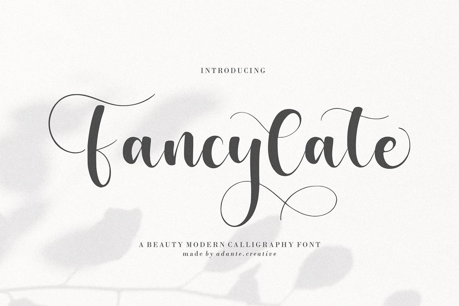 Fancylate Font sample