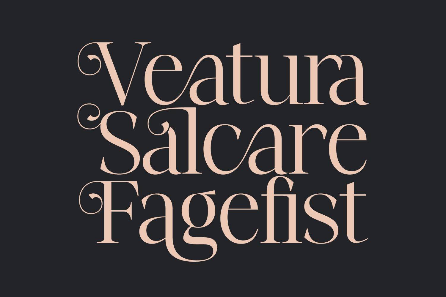 Fangira Font sample