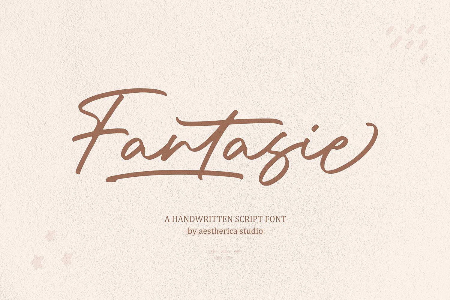 Fantasie Font sample