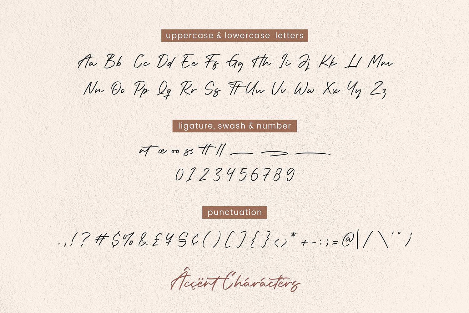 Fantasie Font sample