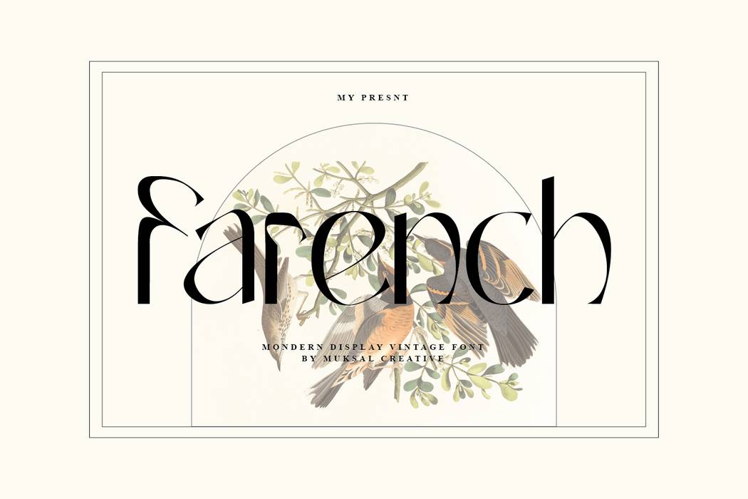 Farench Font sample