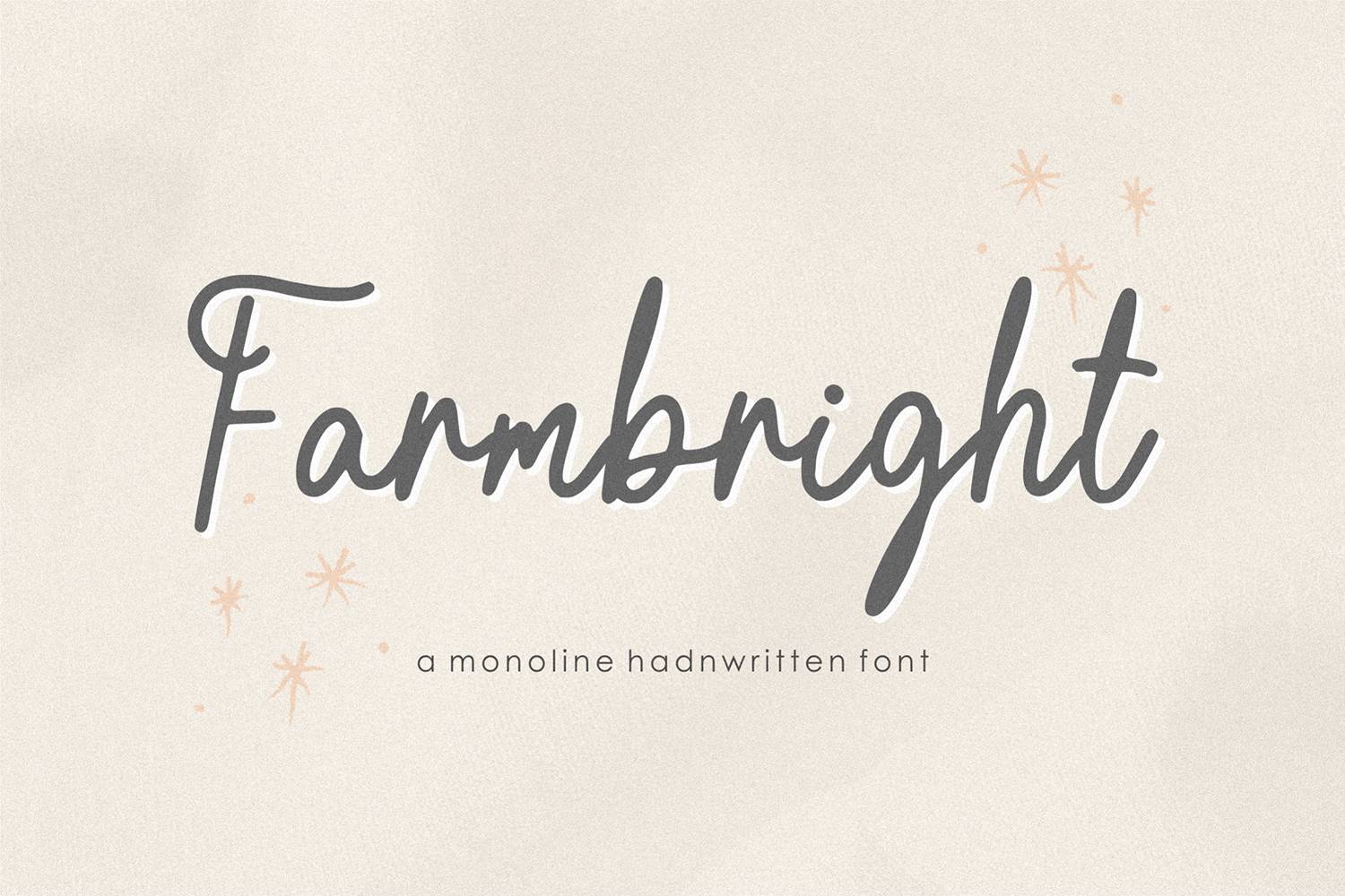 Farmbright Font sample