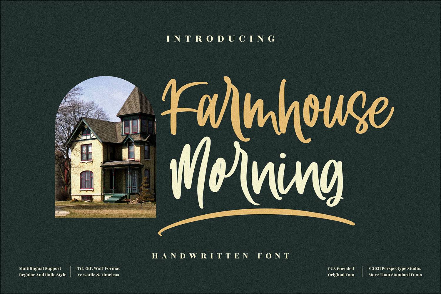 Farmhouse Morning Font sample