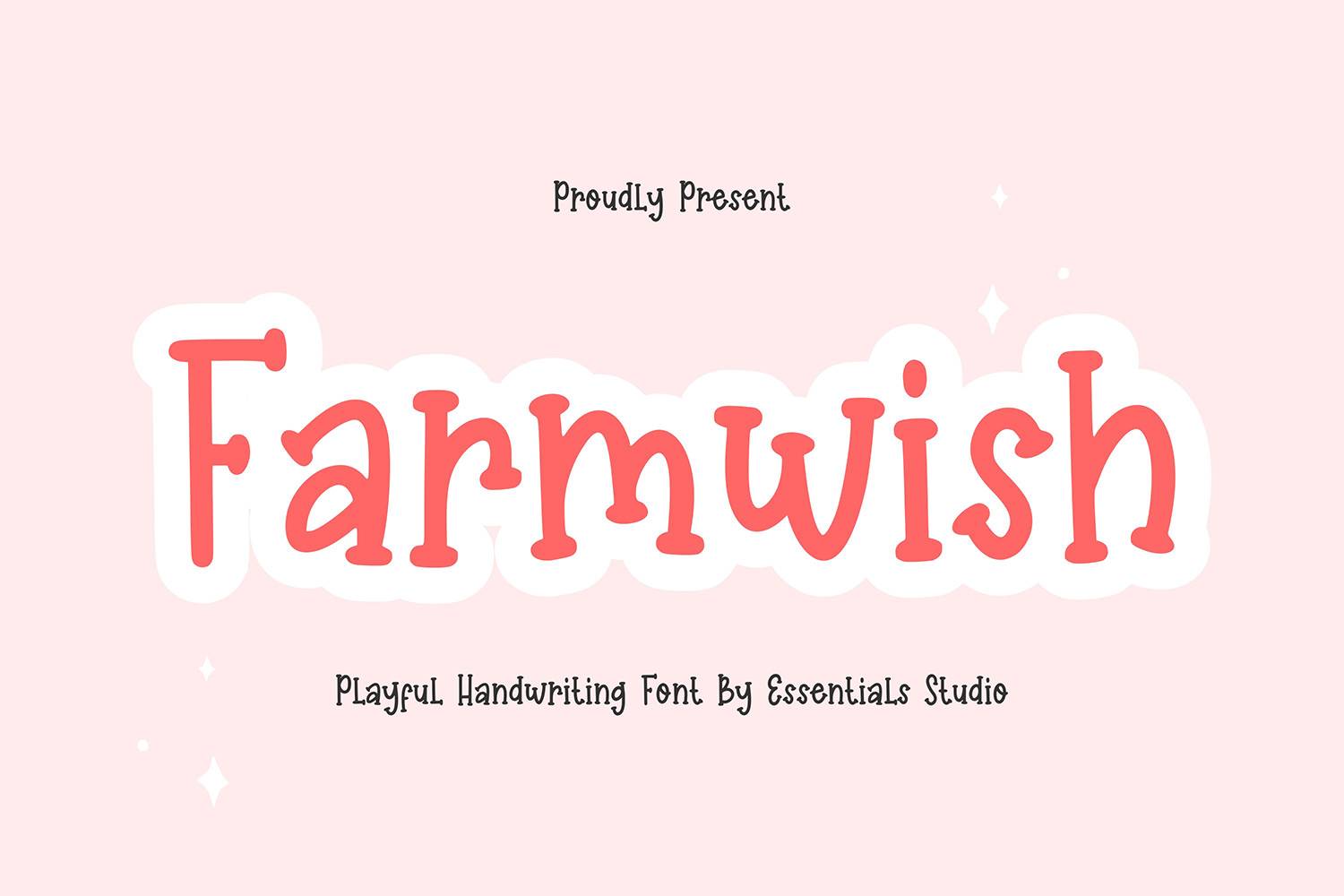 Farmwish Font sample