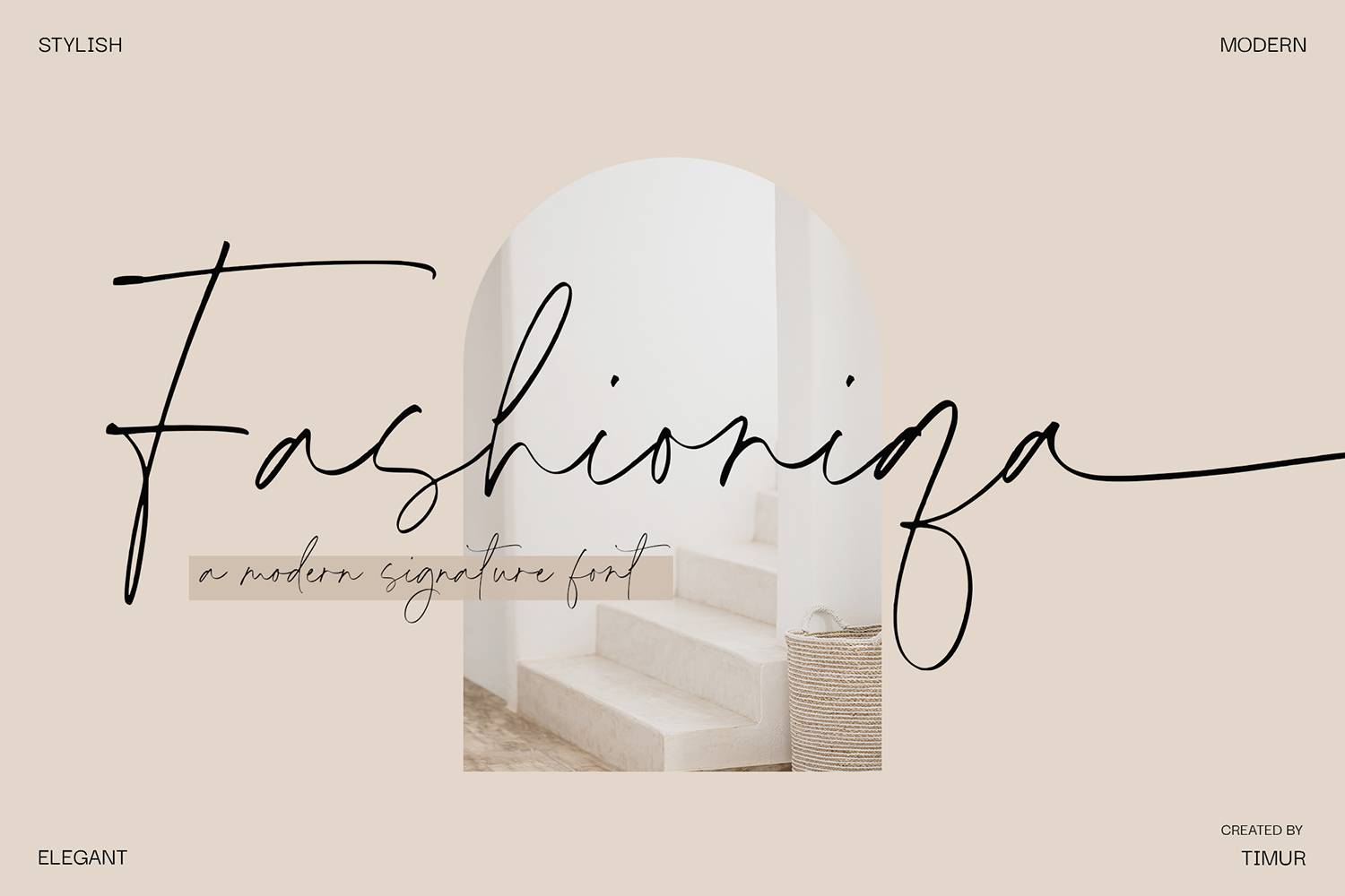 Fashioniqa Font sample