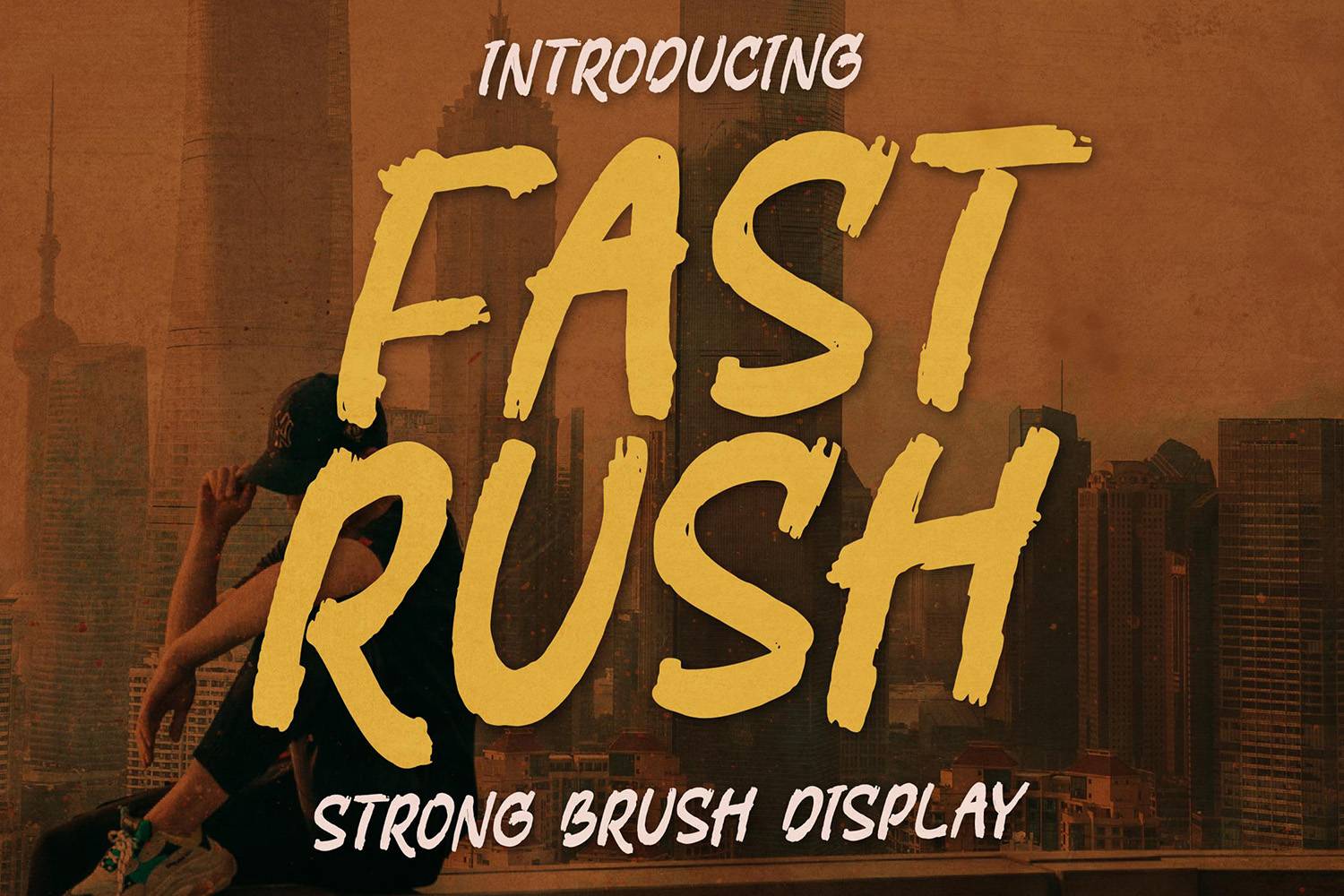 Fast Rush Font sample