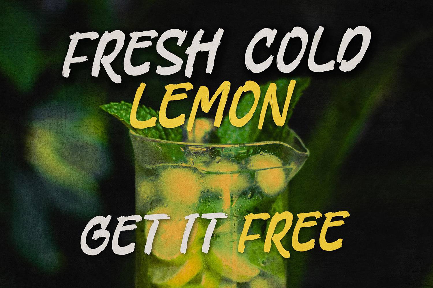 Fast Rush Font sample