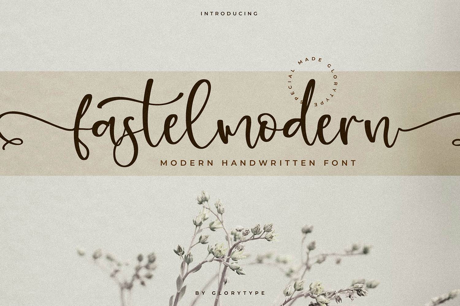 Fastelmodern Font sample