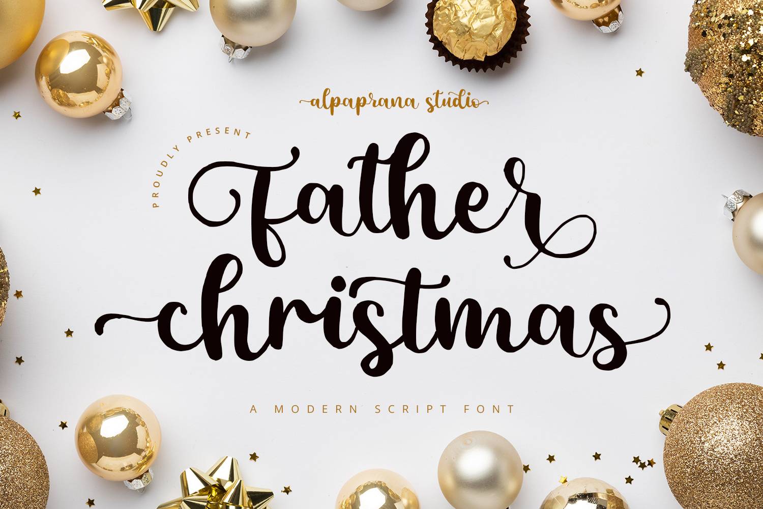 Father Christmas Font sample