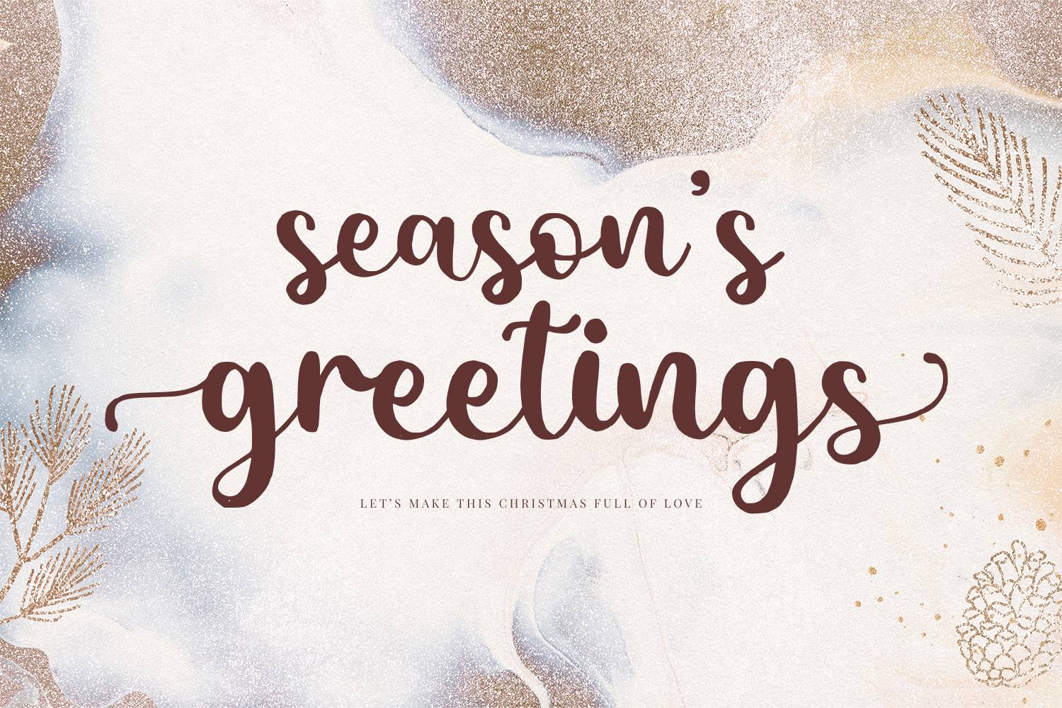 Father Christmas Font sample