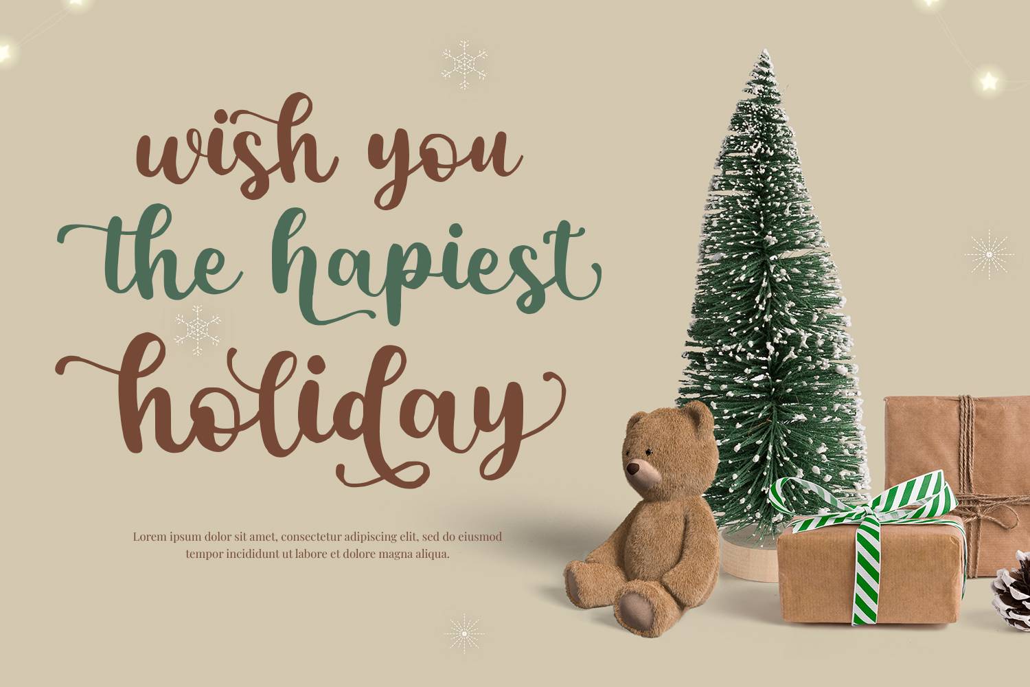Father Christmas Font sample