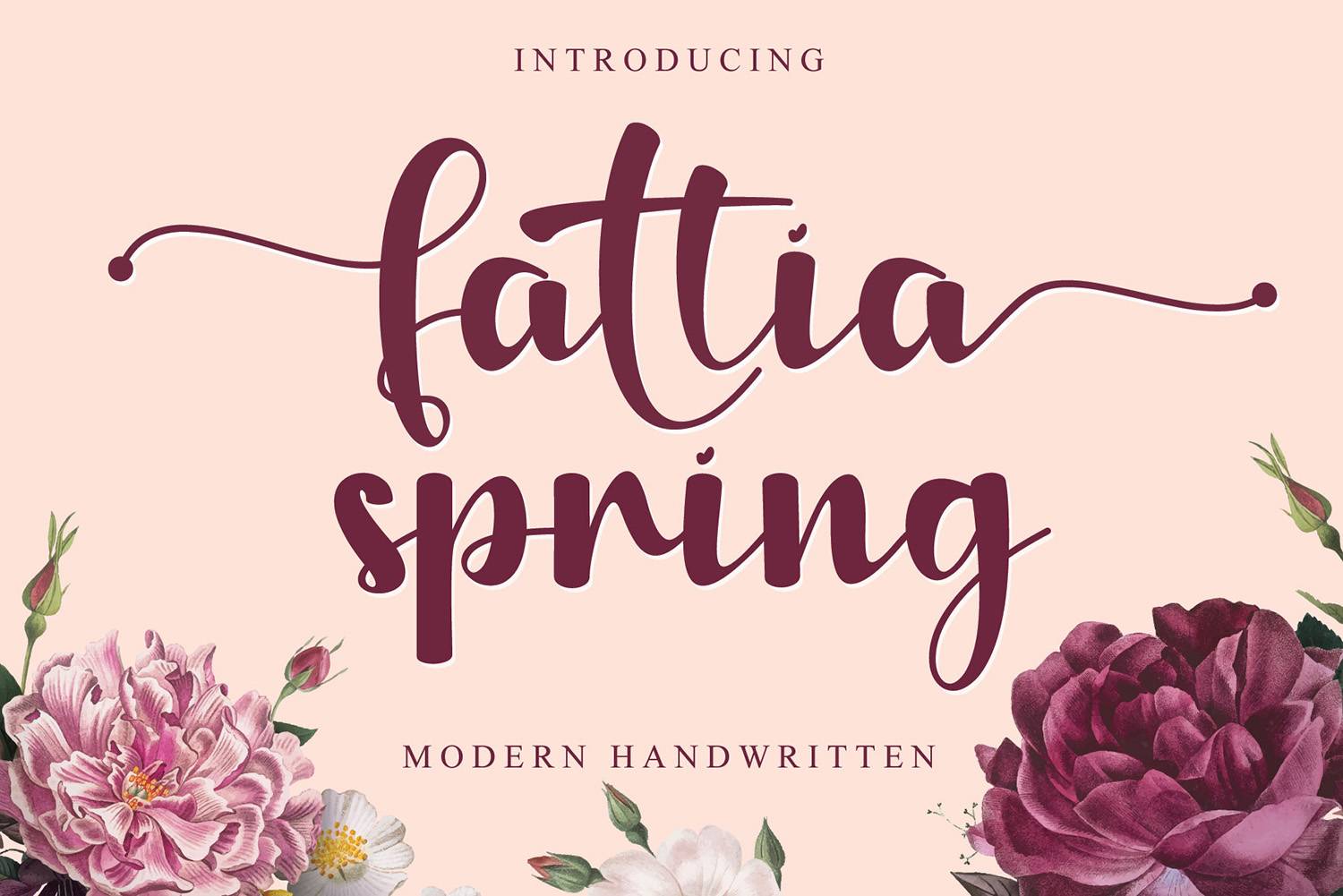 Fattia Spring Font sample