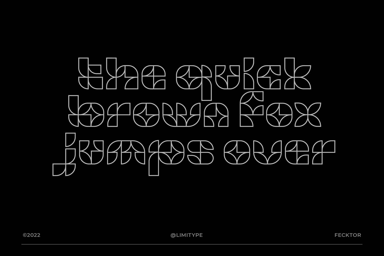 Fecktor Font sample