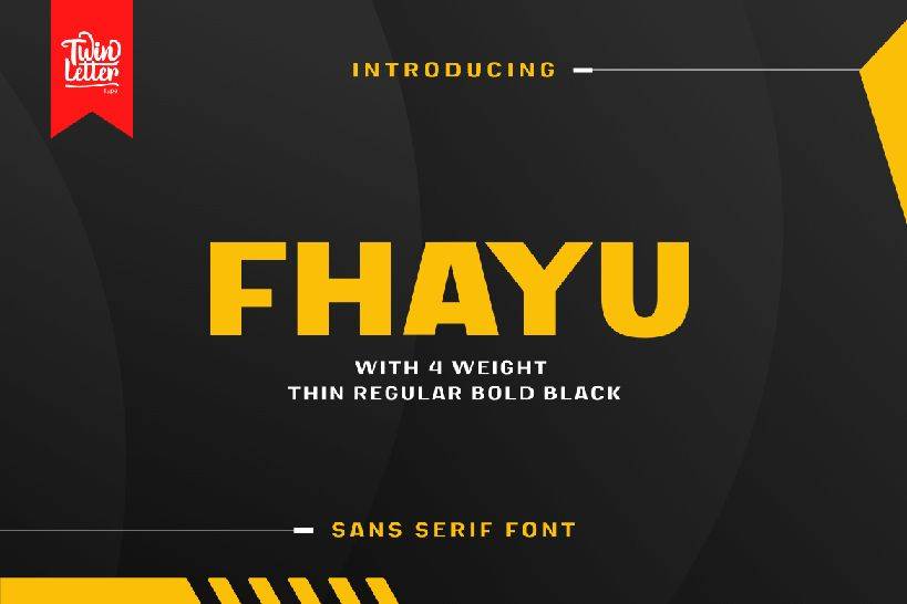 Fhayu Font sample
