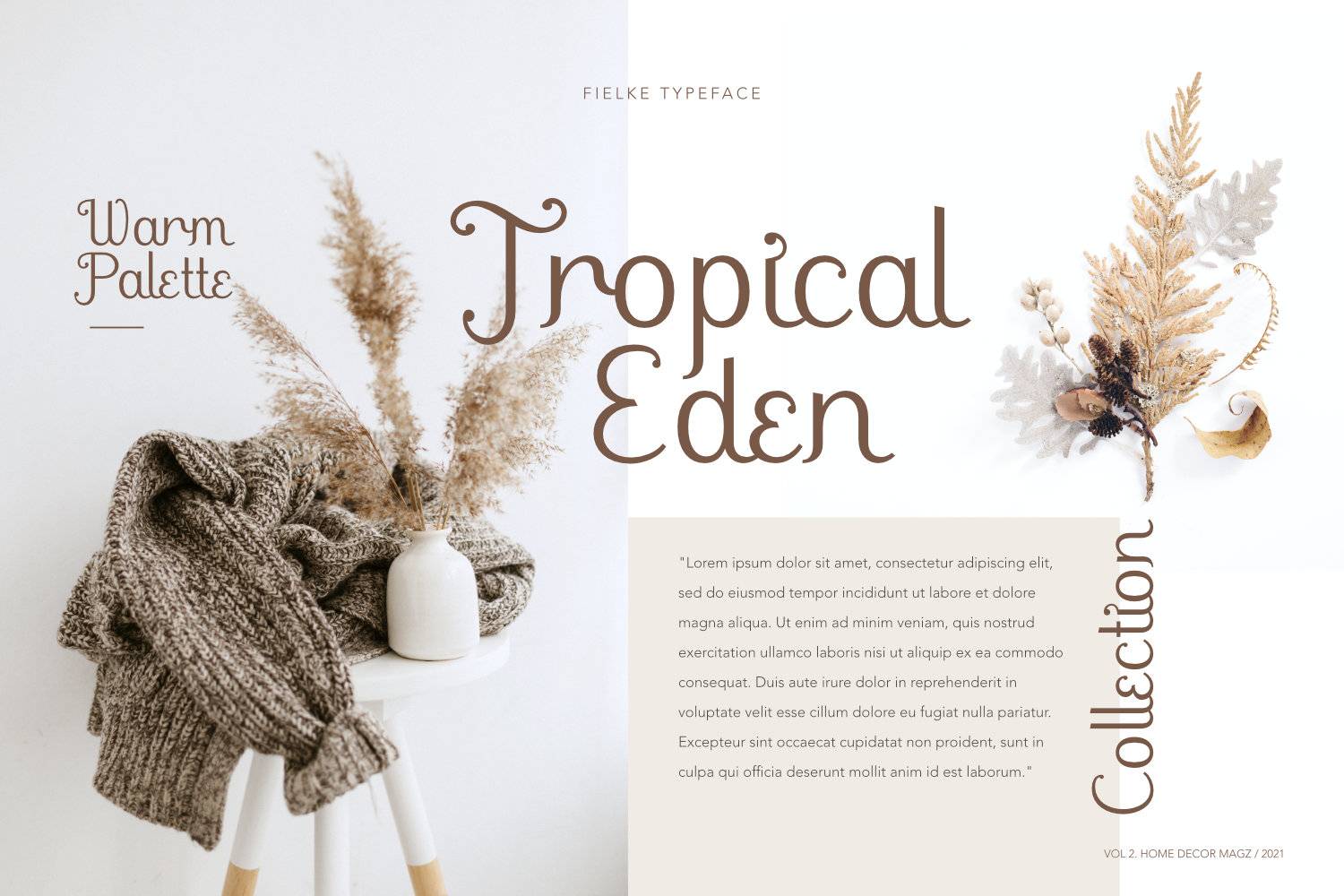 Fielke Font sample
