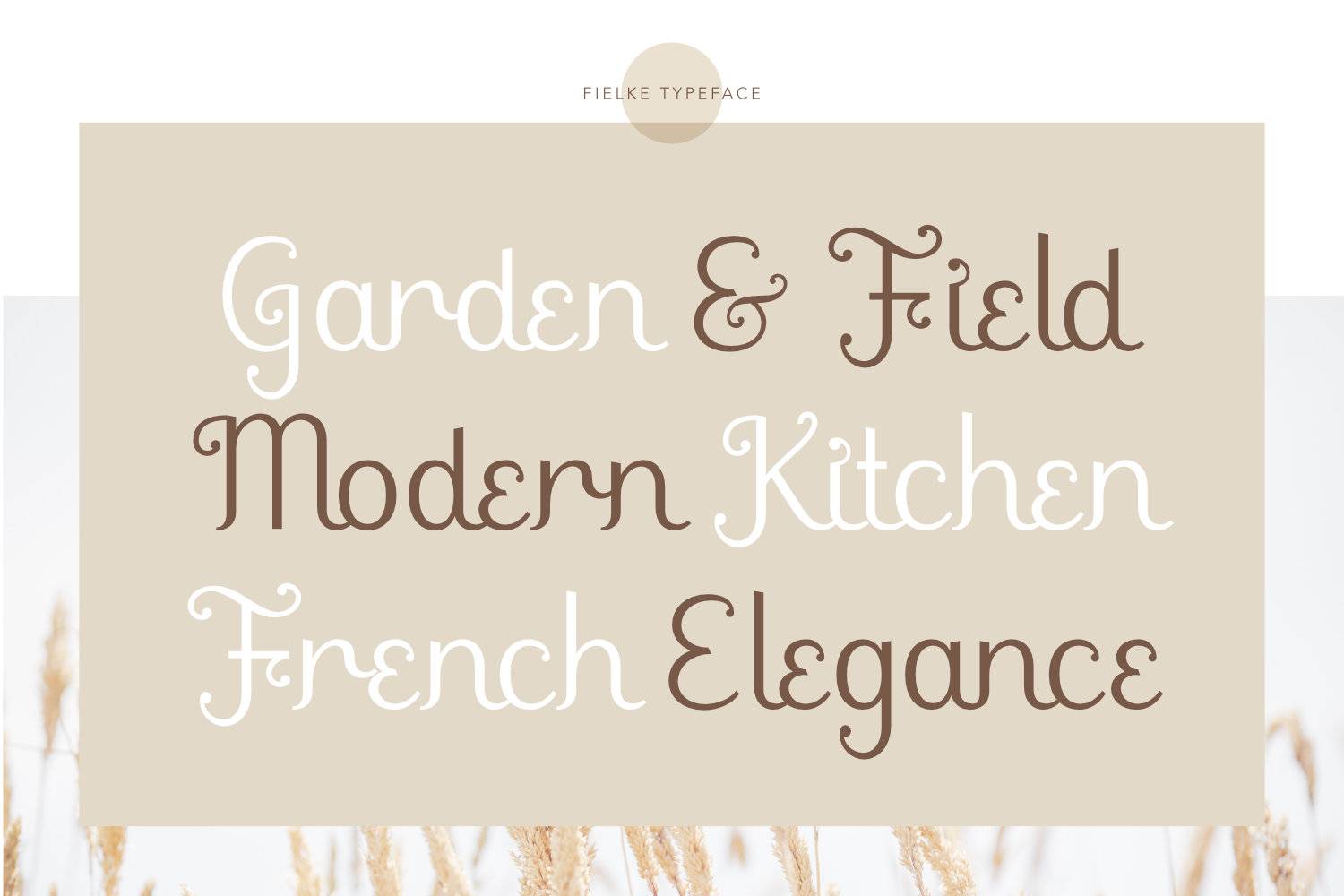Fielke Font sample