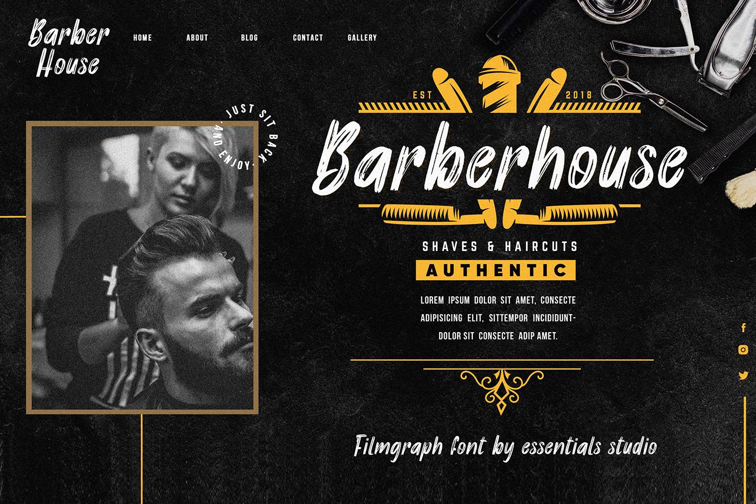 Filmgraph Font sample