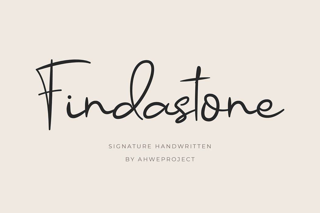 Findastone Font sample