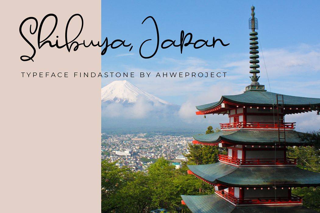 Findastone Font sample