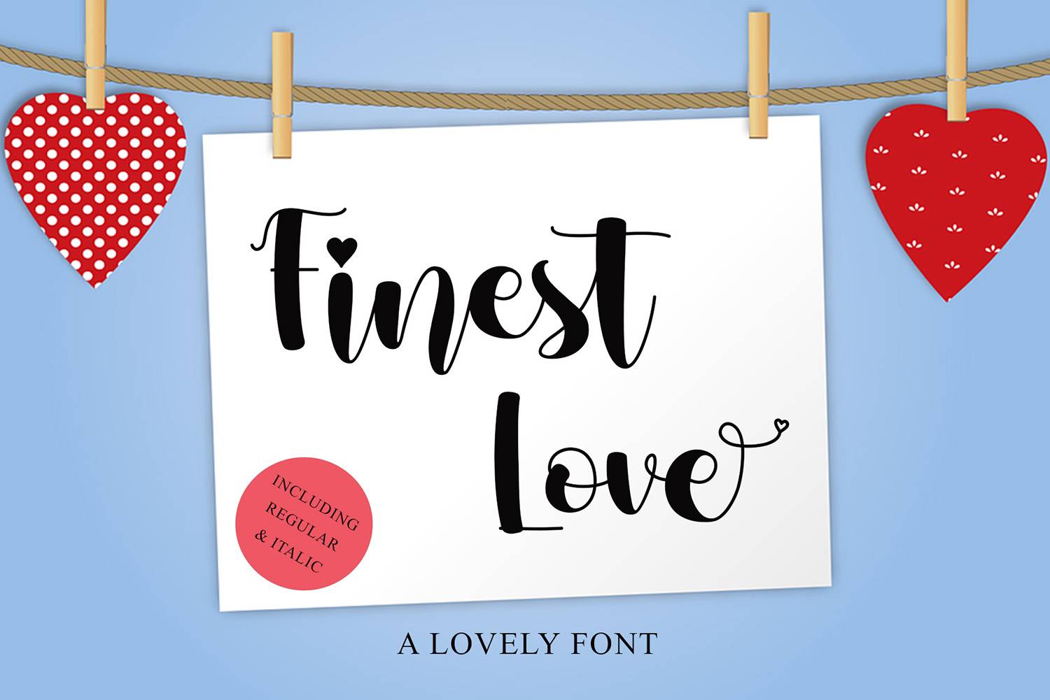 Finest Love Font sample