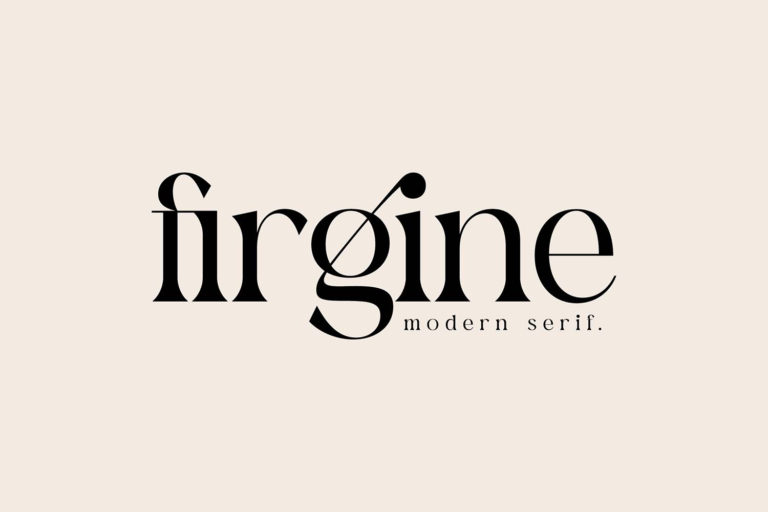 Firgine Font sample