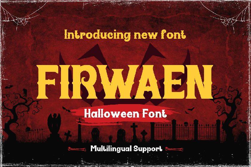 Firwaen Font sample