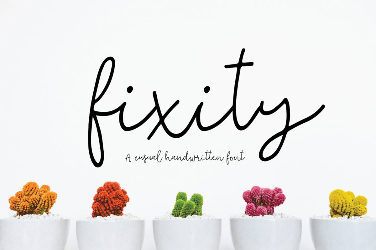 Fixity Font sample