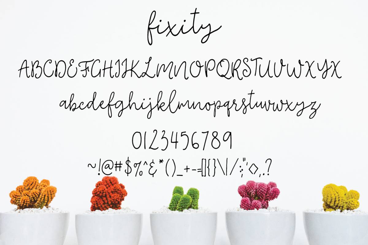 Fixity Font sample