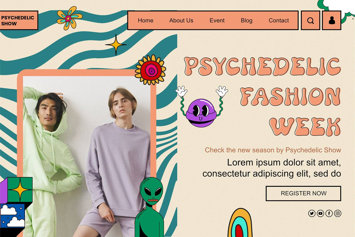 Flabbio Groovy Font sample