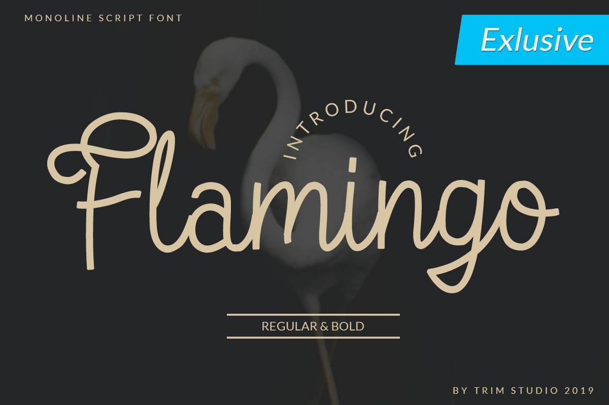 Flamingo Font sample