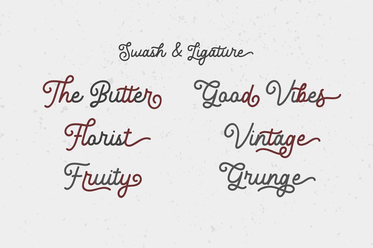 Flatty Font sample