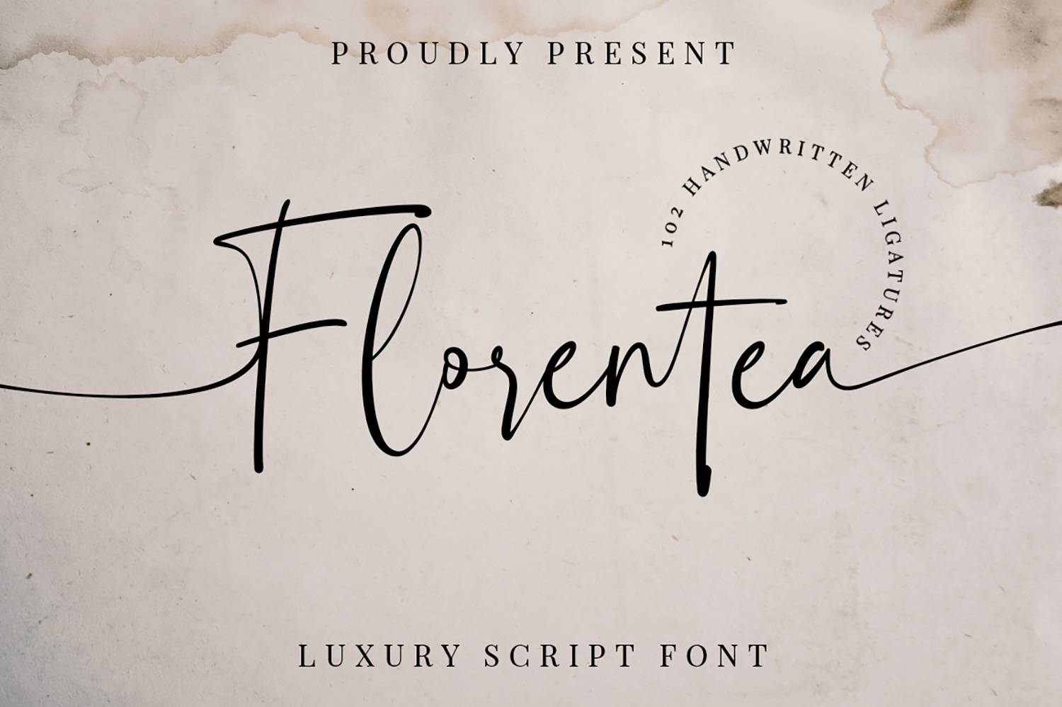 Florentea Font sample