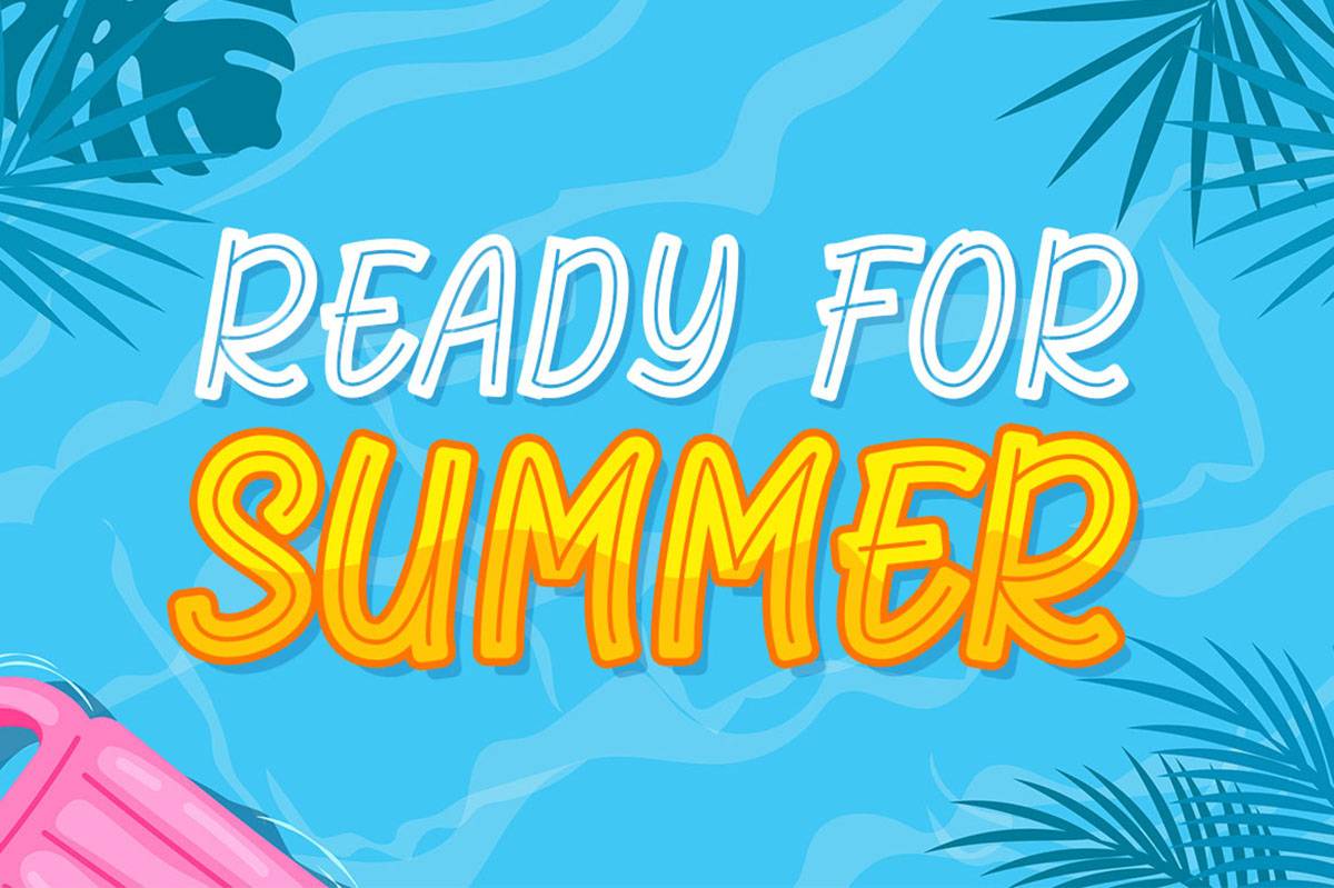Florida Summer Font sample