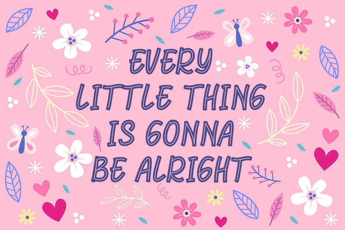 Florida Summer Font sample
