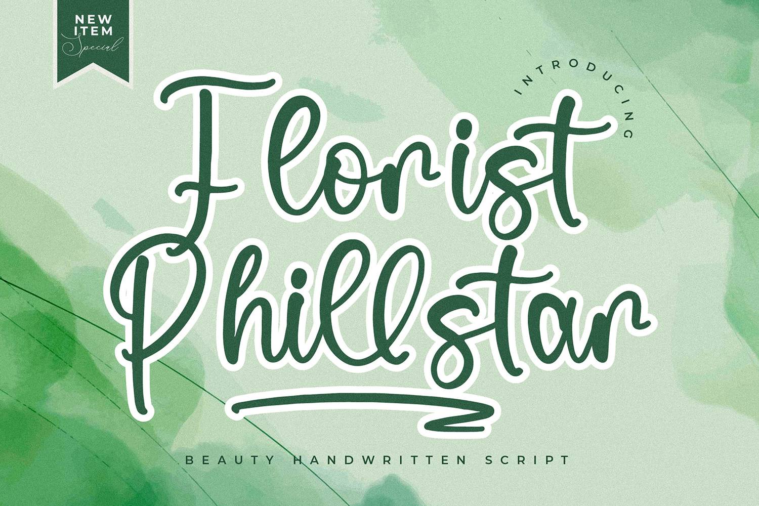 Florist Phillstar Font sample
