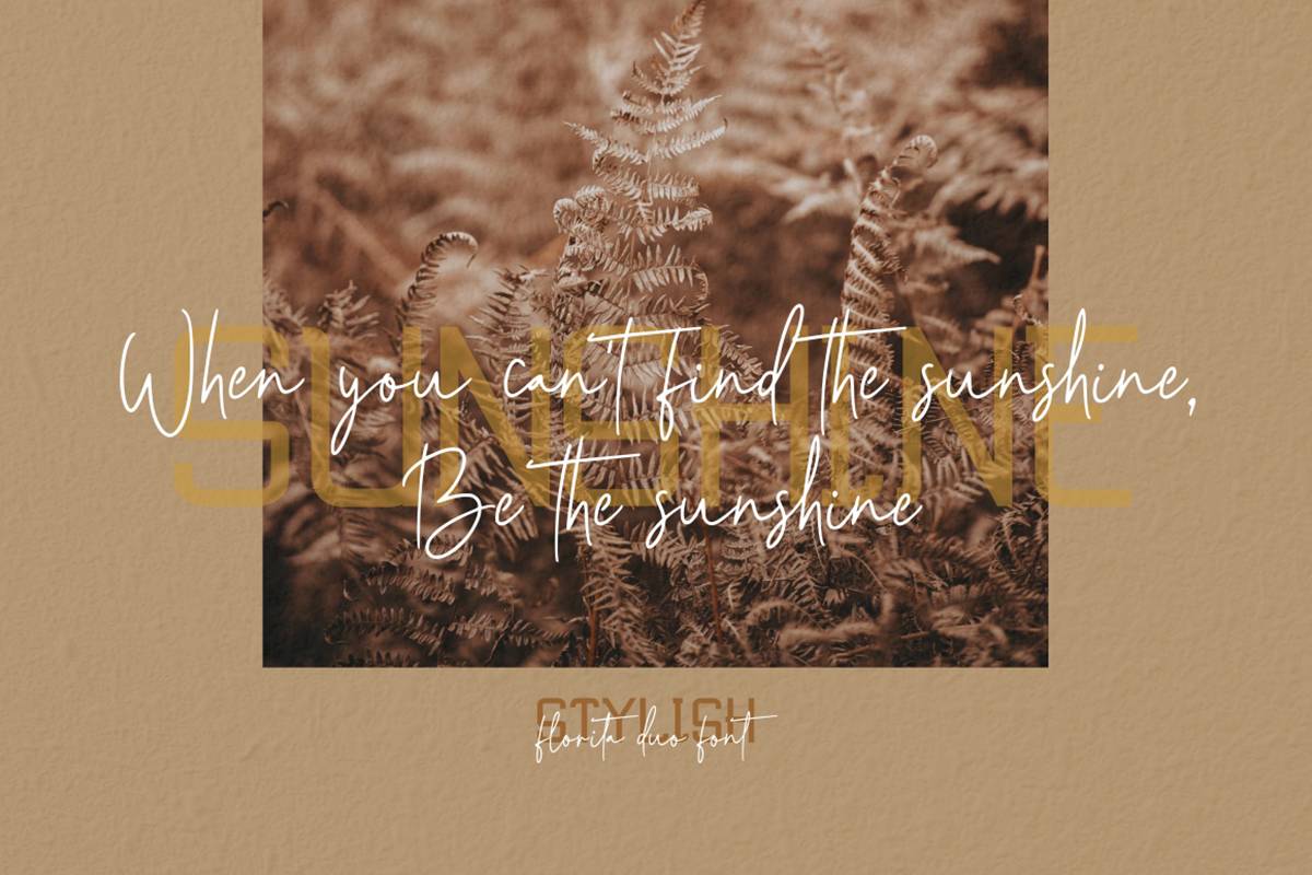 Florita Duo Font sample