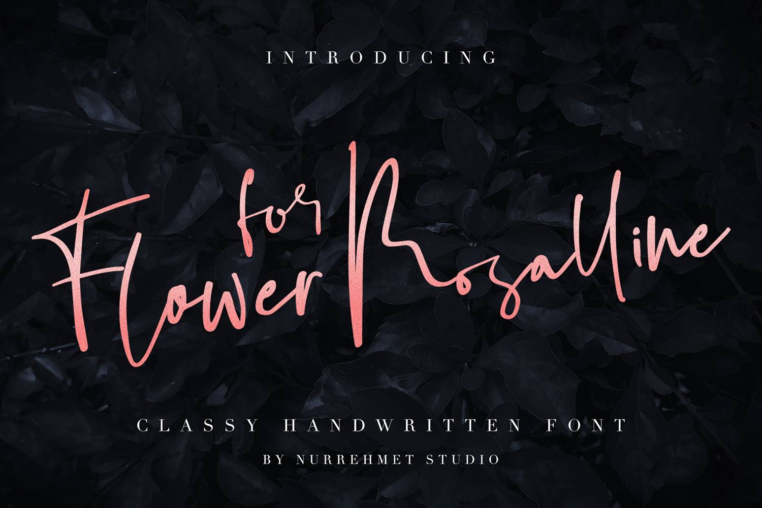 Flower For Rosalline Font sample