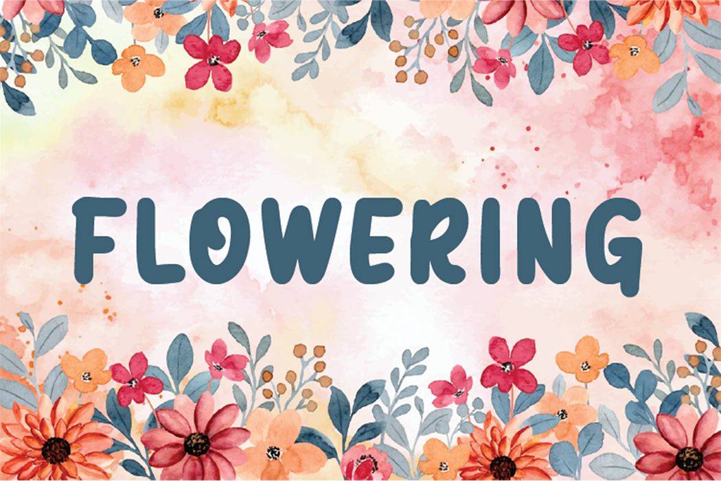 Flowering Font sample