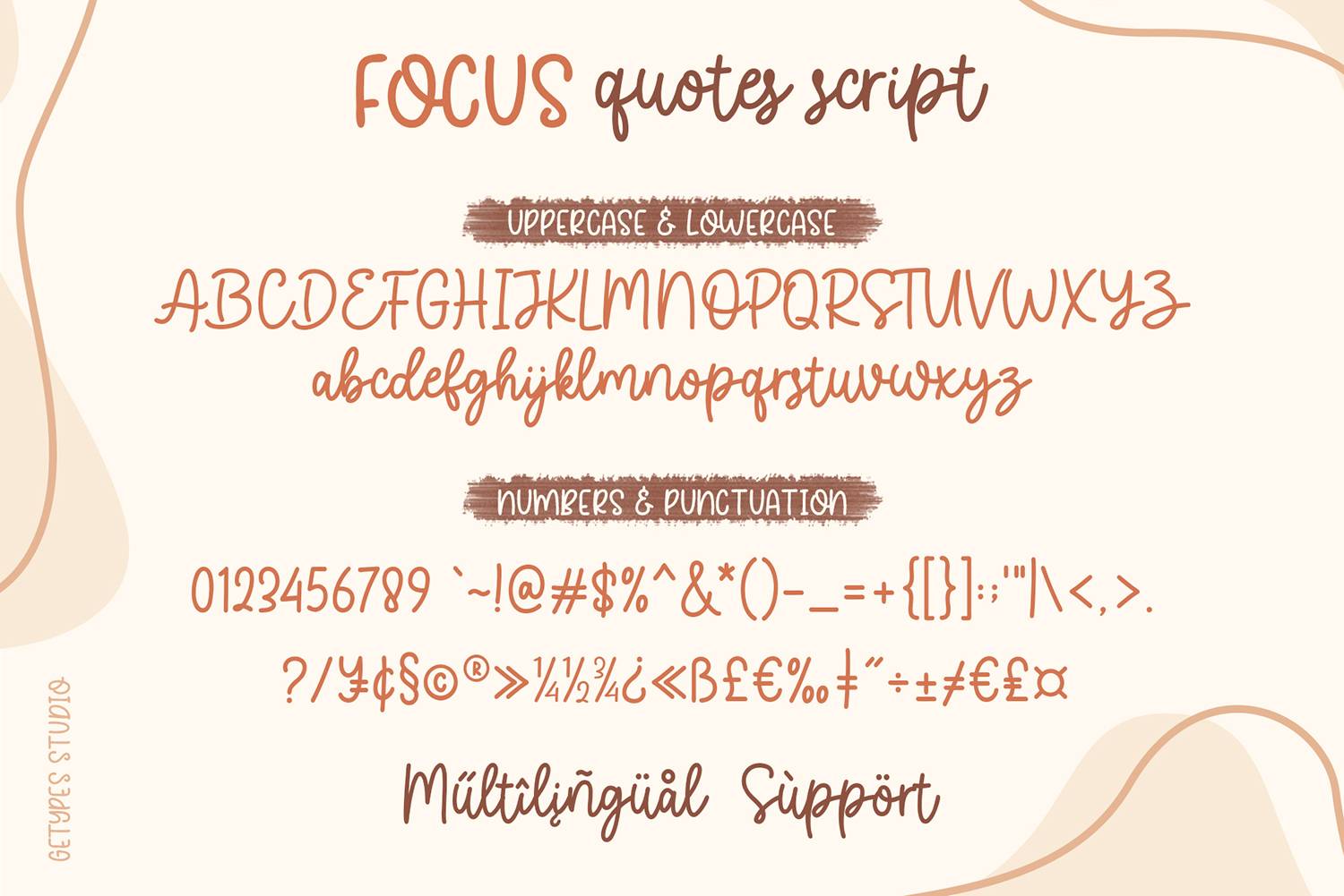 Focus Quotes Font sample