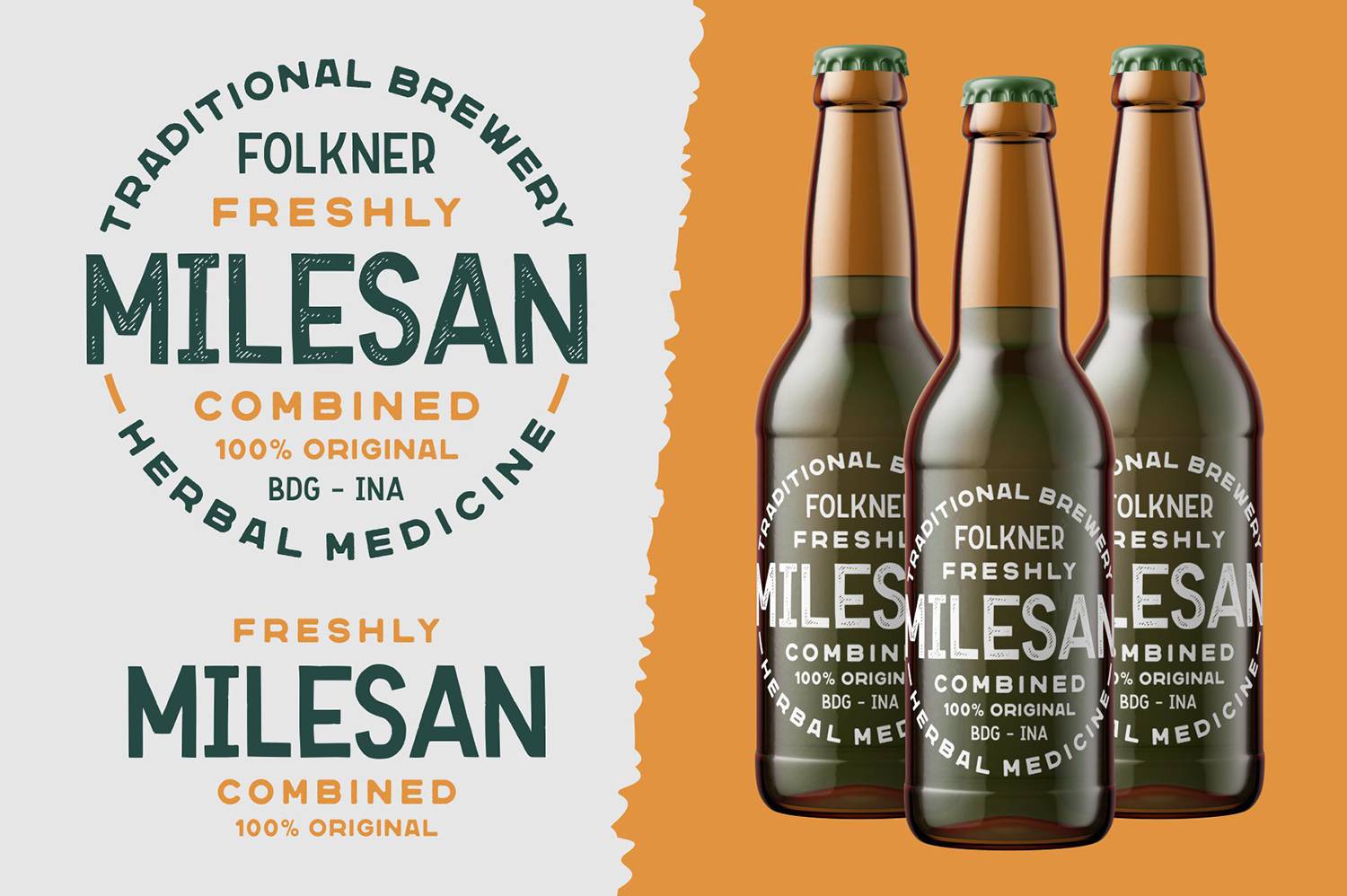 Folkner Font sample
