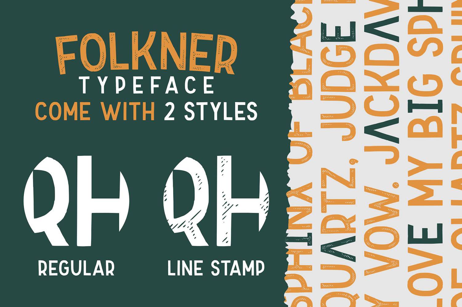 Folkner Font sample